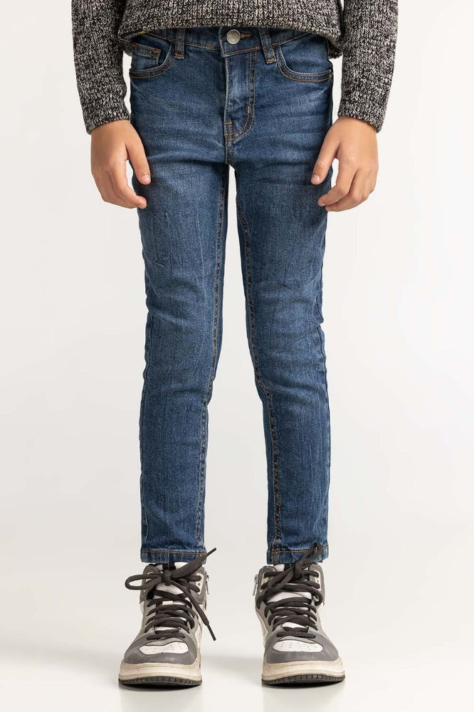 Med Blue Basic Jeans