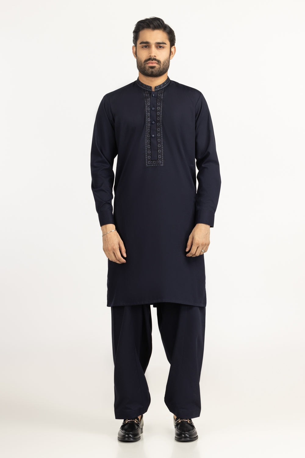 3 Piece Embroidered Chiffon Suit
