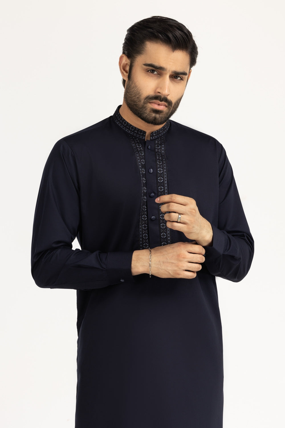 3 Piece Embroidered Chiffon Suit