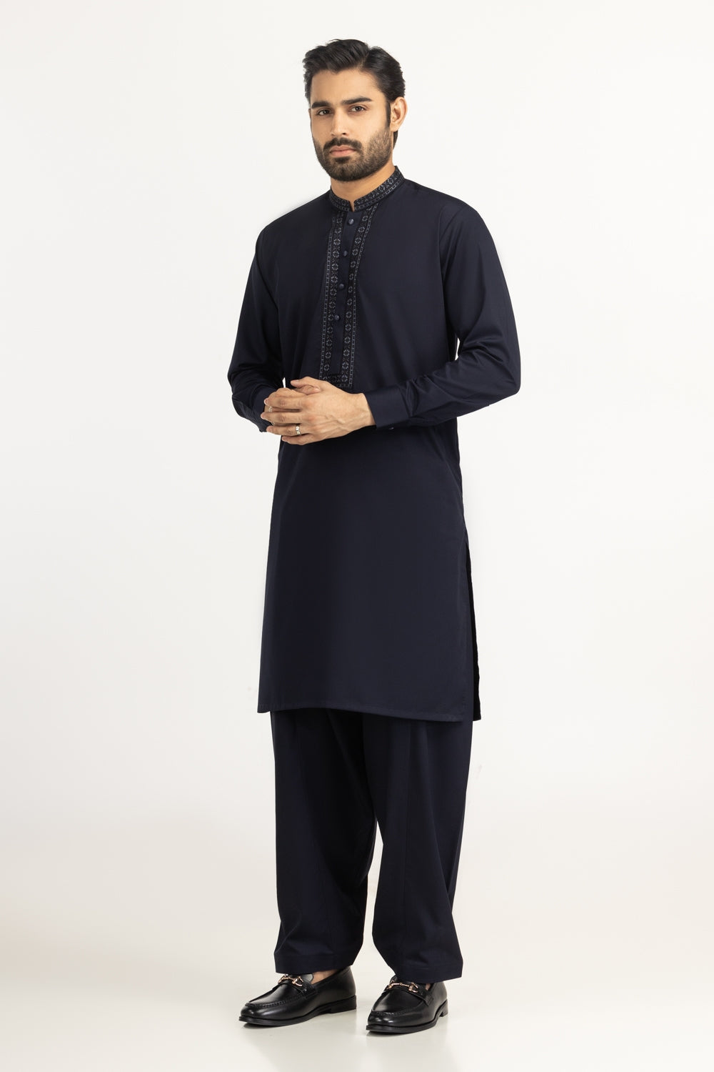 3 Piece Embroidered Chiffon Suit