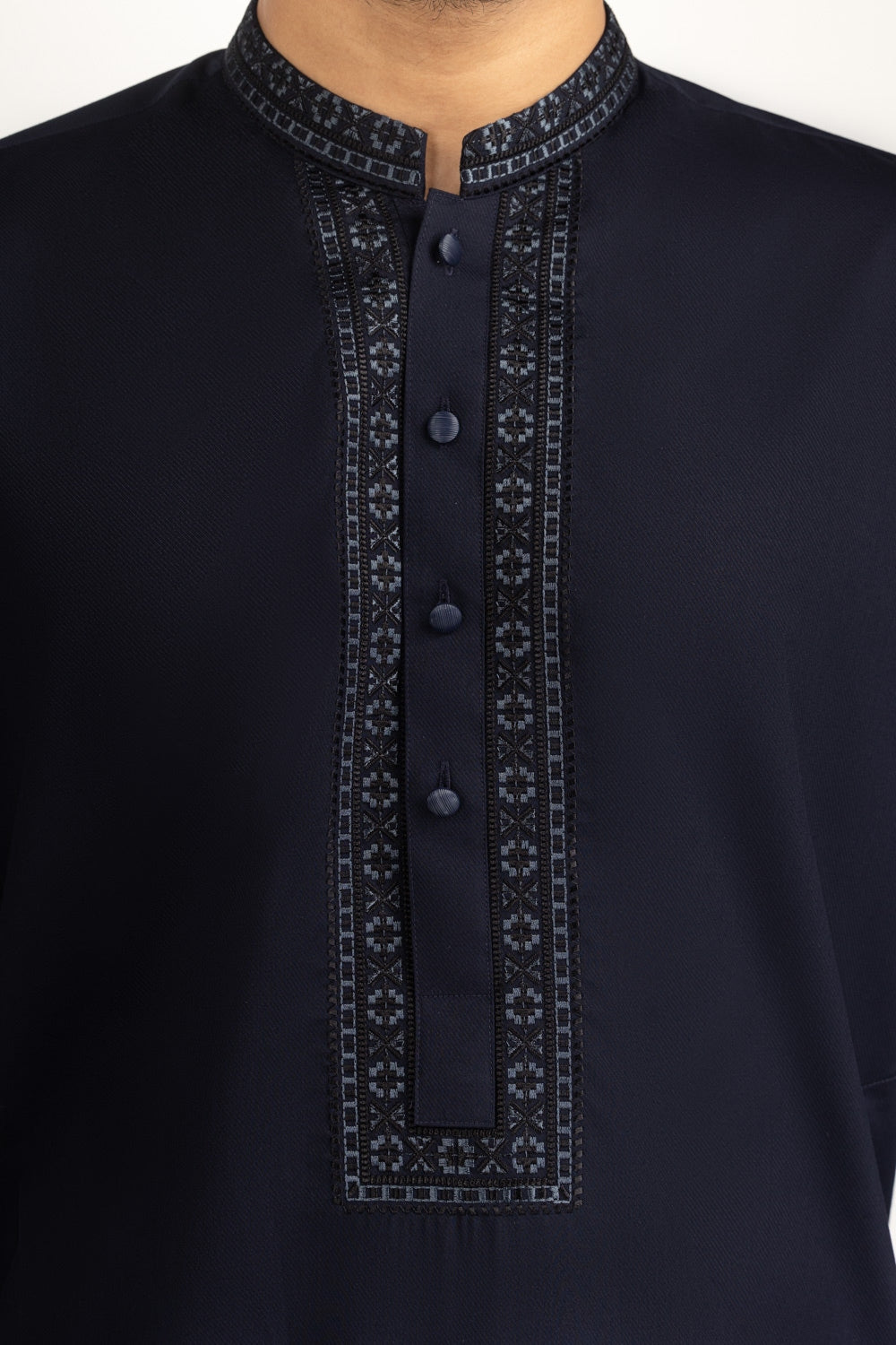 3 Piece Embroidered Chiffon Suit