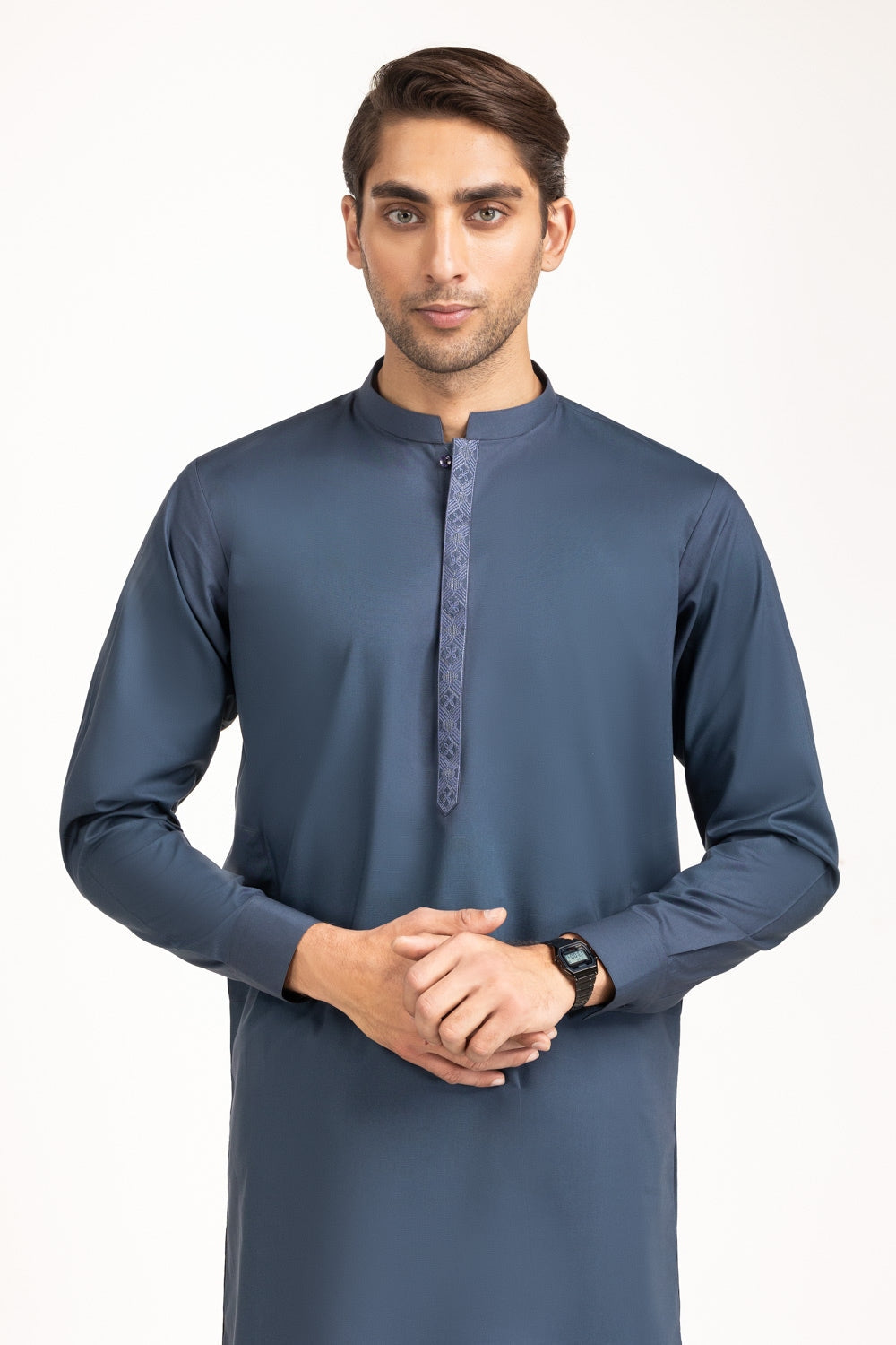 Regular Fit Embroidered Suits