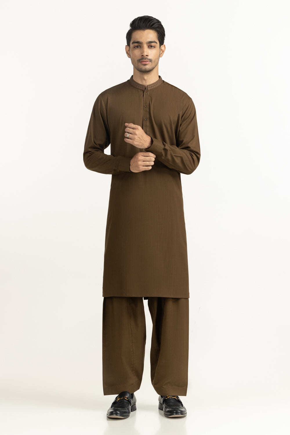 Regular Fit Embroidered Suits