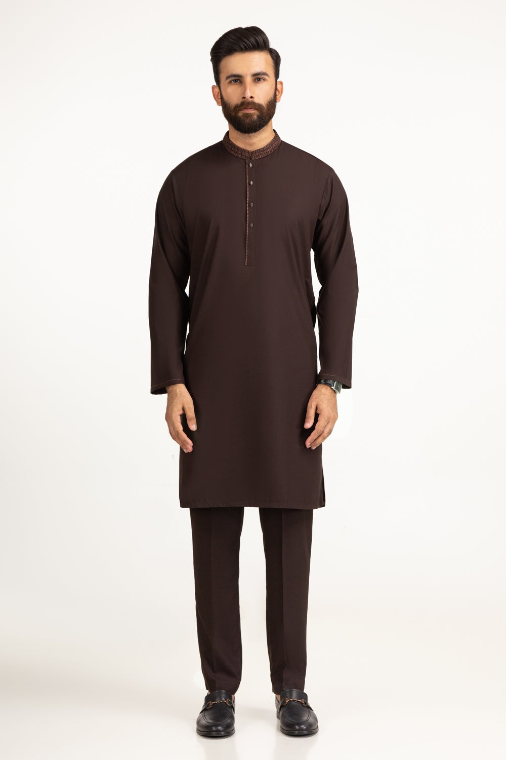 Regular Fit Embroidered Suits