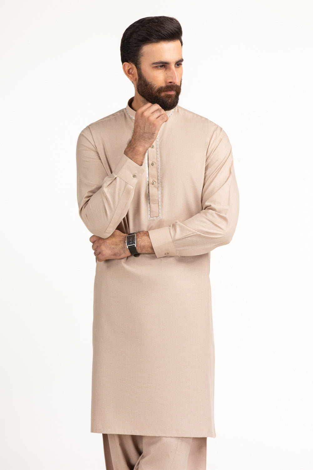 Regular Fit Embroidered Suits
