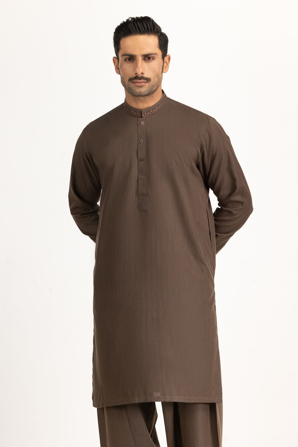 Regular Fit Embroidered Suits