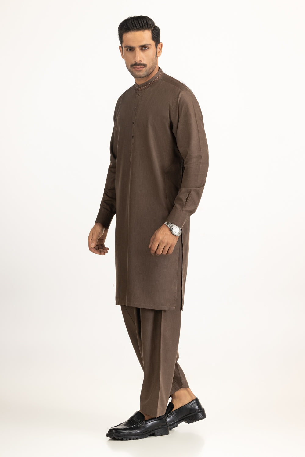 Regular Fit Embroidered Suits