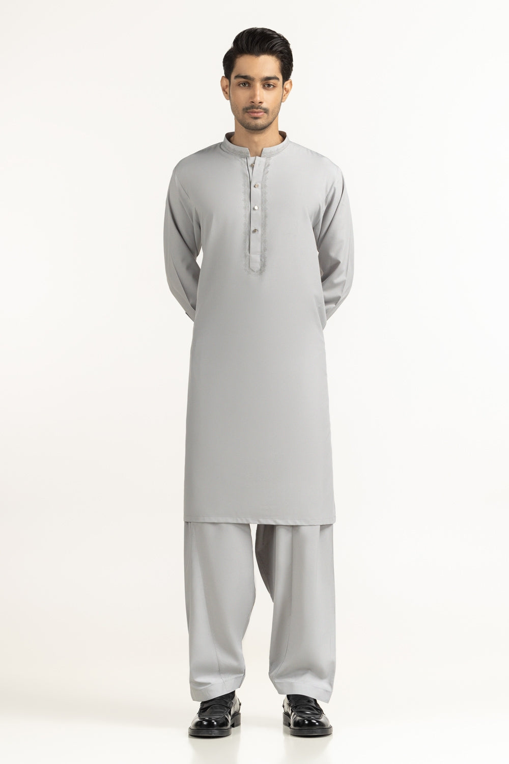 Regular Fit Embroidered Suits