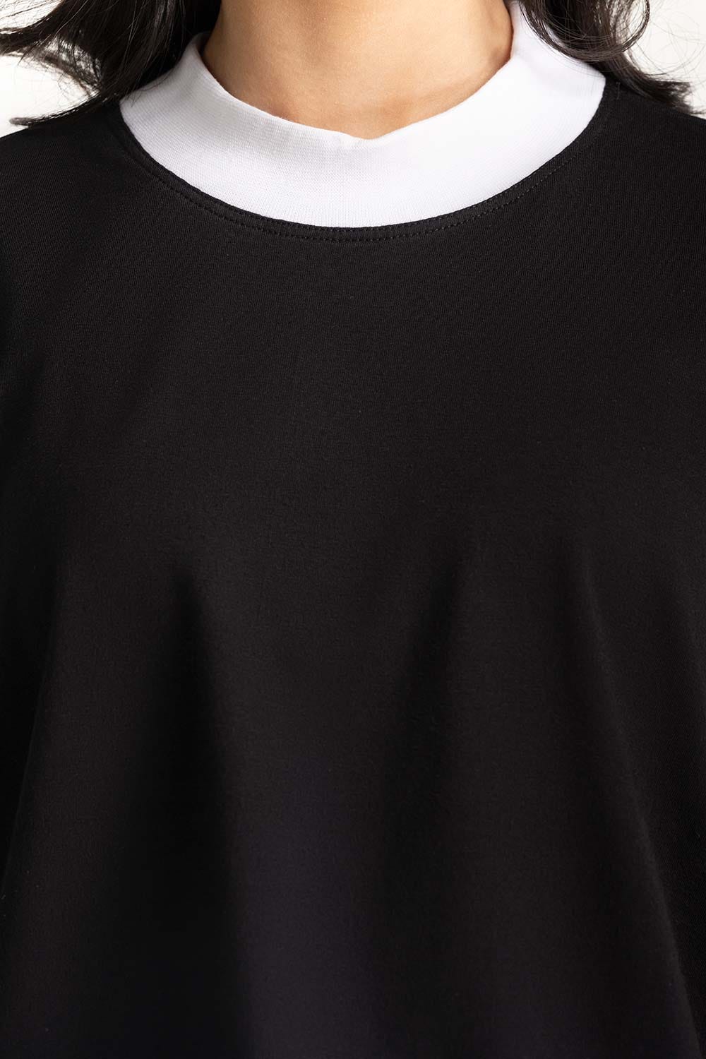 Mock Neck Crop Top