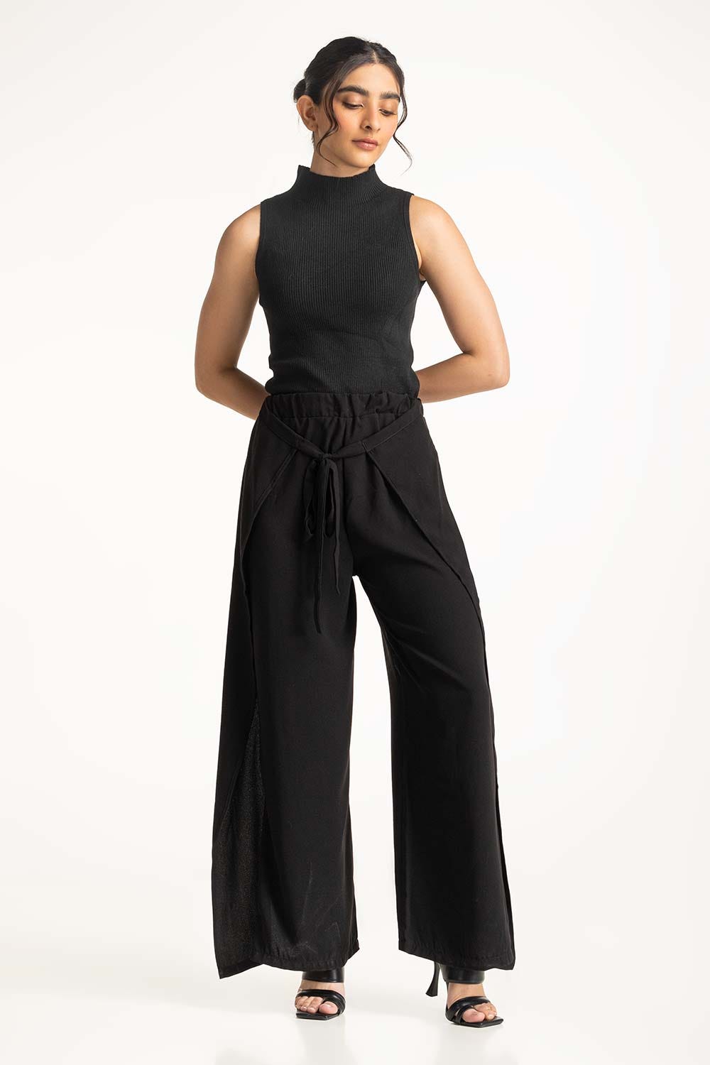 Mock neck Rib Tanktop