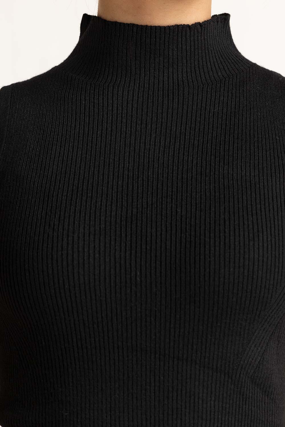 Mock neck Rib Tanktop