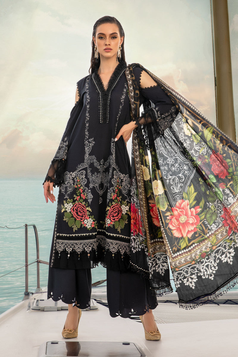 Unstitched Fabrics/Mprints Mpt-1402-B