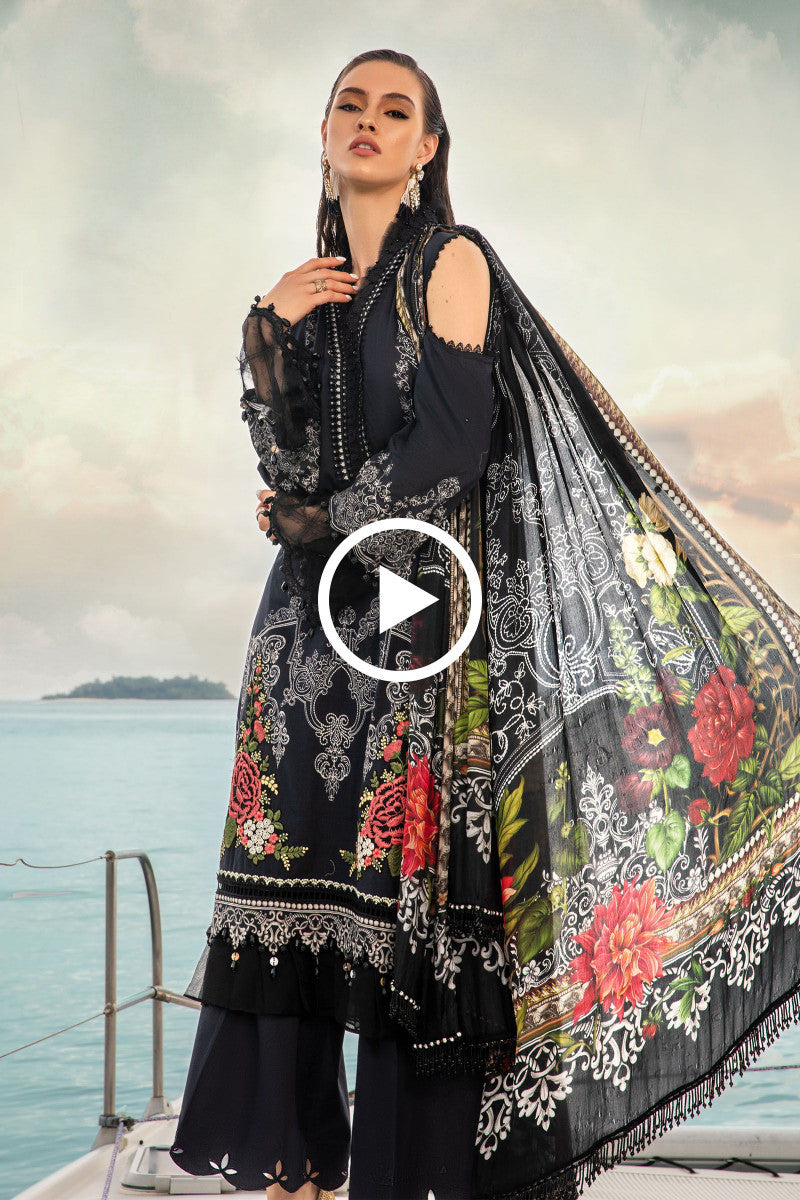 Unstitched Fabrics/Mprints Mpt-1402-B