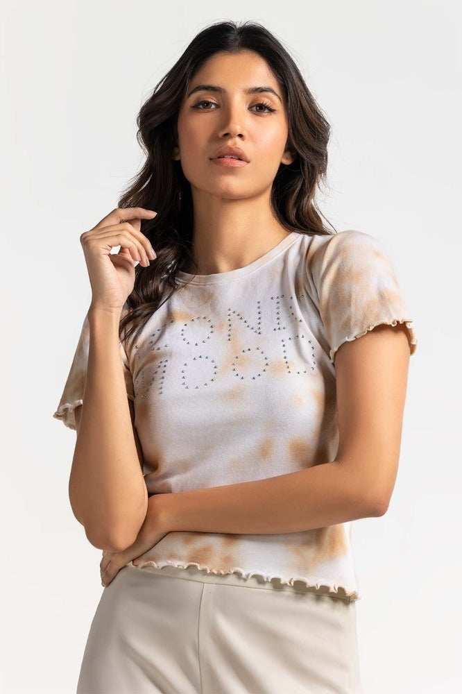 Multi Color Printed Knit Top