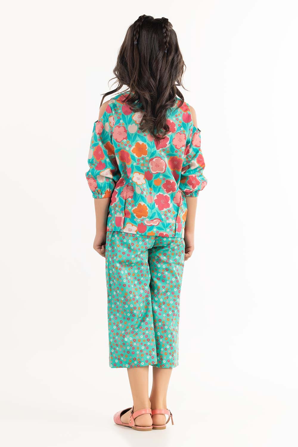 Toddler Girl Multi Color Printed Trouser Tgws-2210004 B