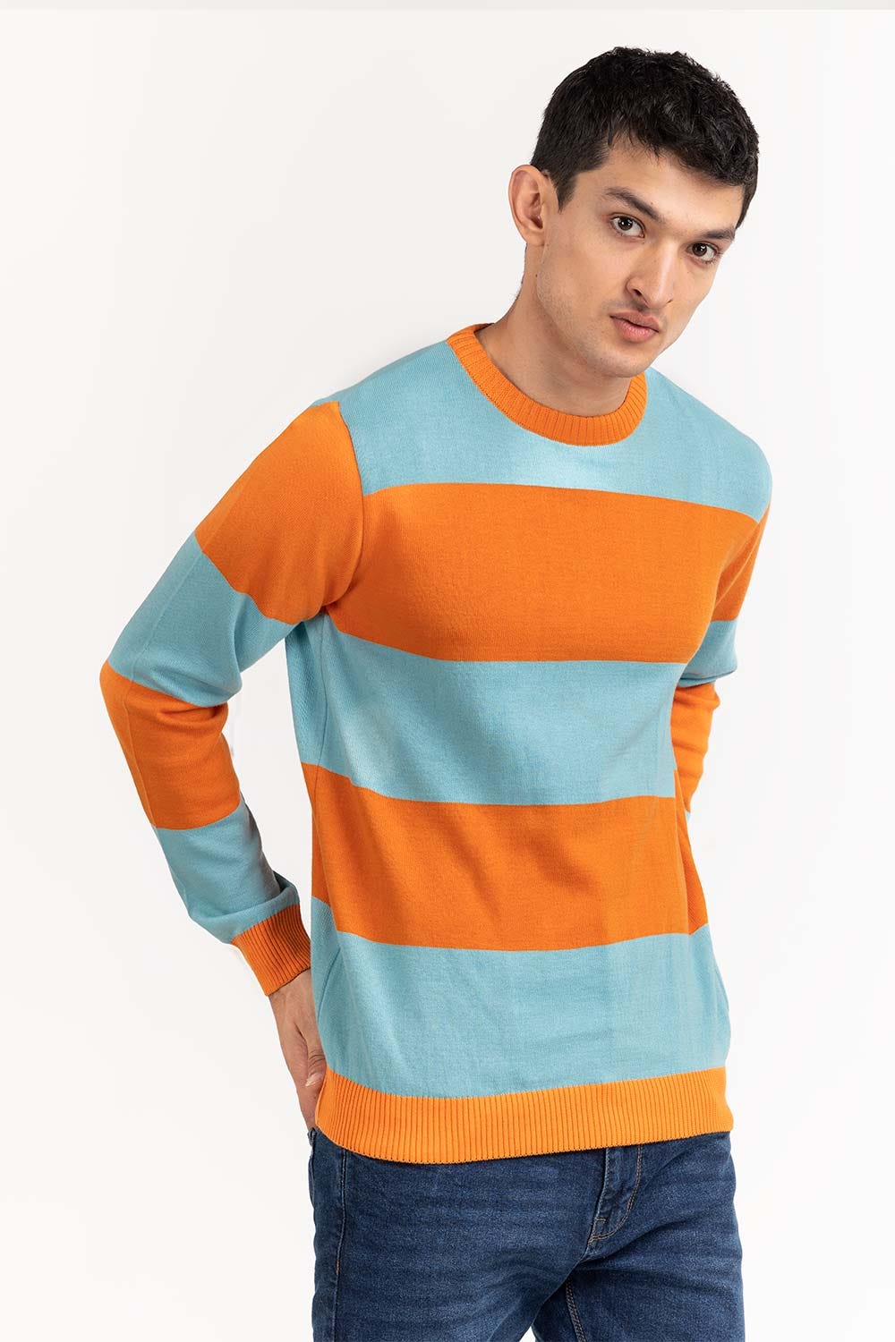 Multi Color Striped Sweater