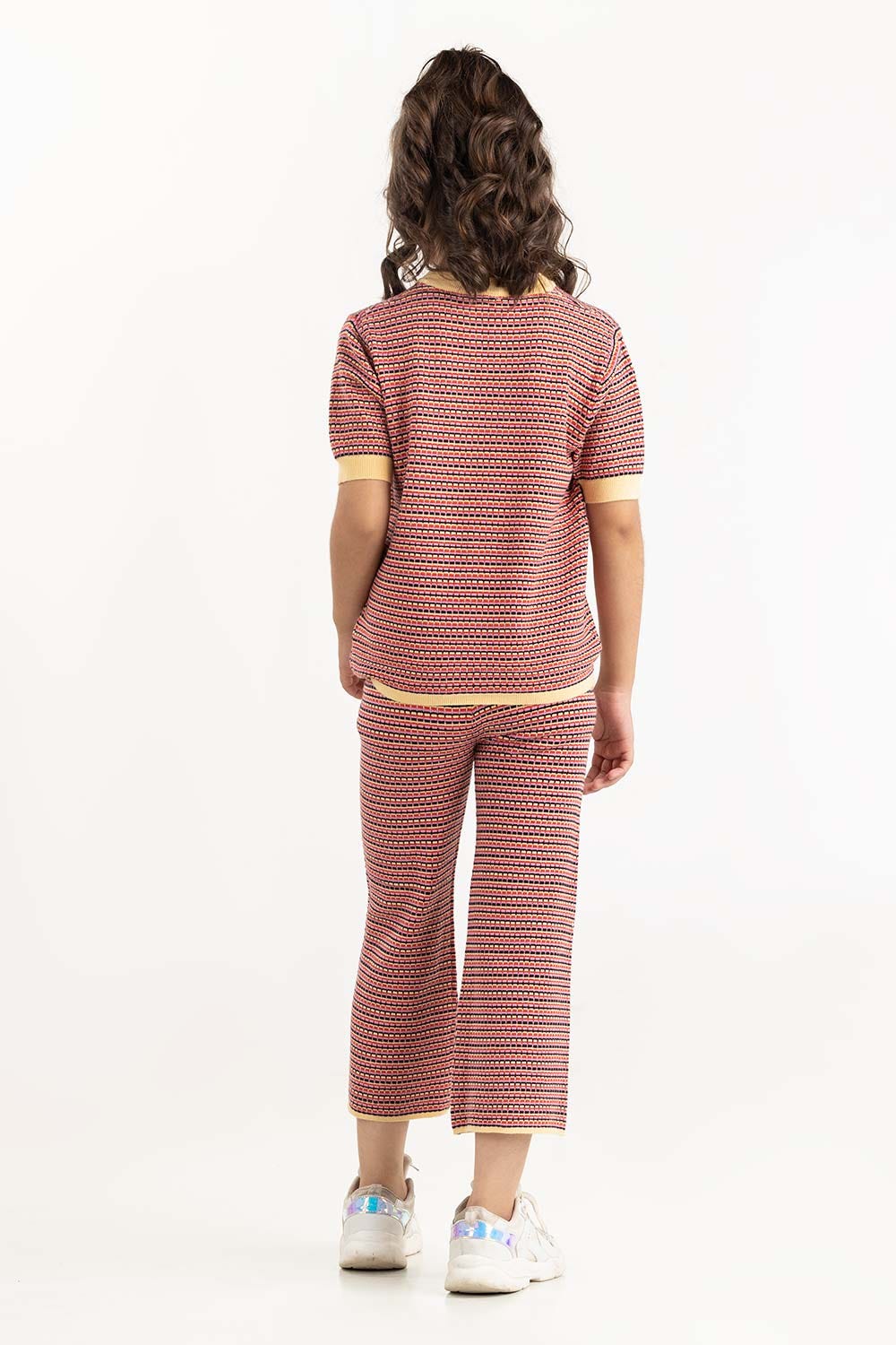 Junior Girl Multi Jacquard Knit Sweater