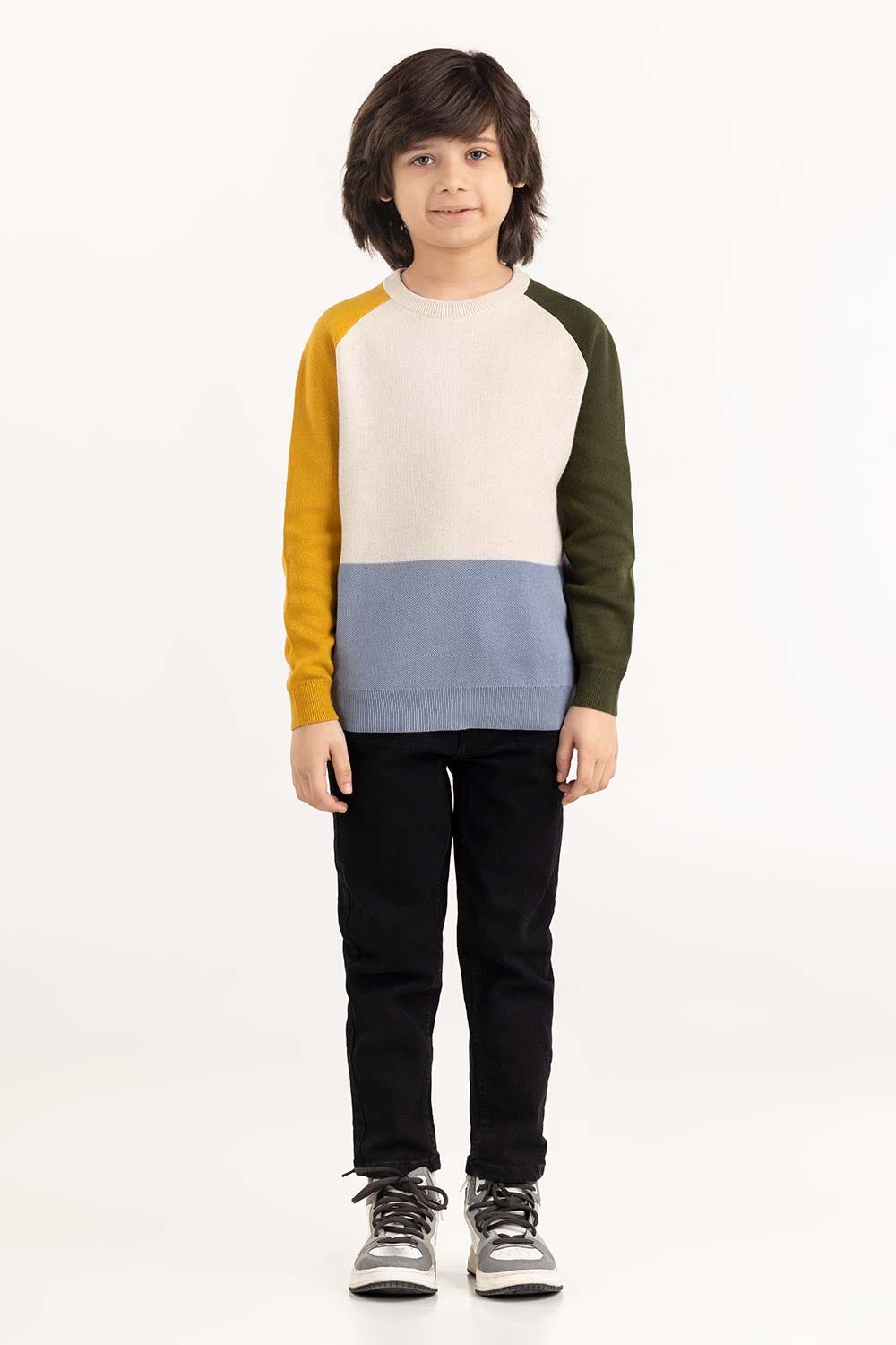Junior Boy Multi Knit Sweater