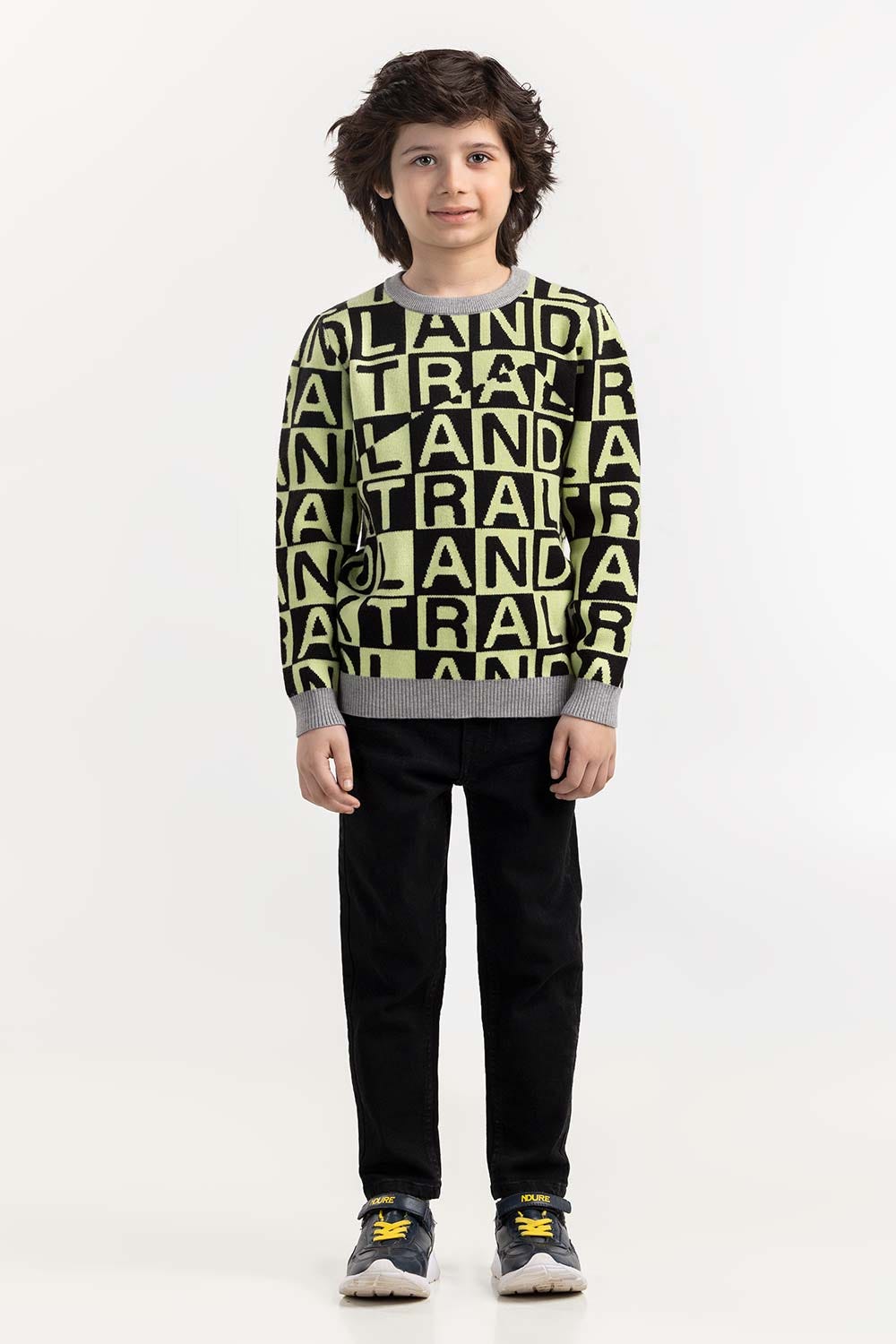 Junior Boy Multi Knit Sweater