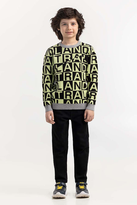 Junior Boy Multi Knit Sweater