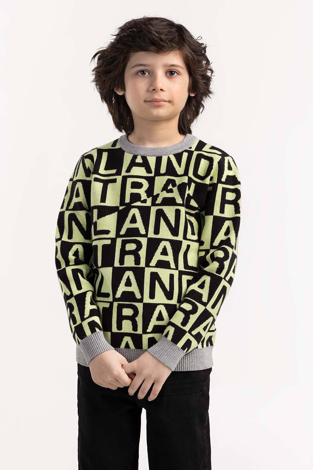 Junior Boy Multi Knit Sweater