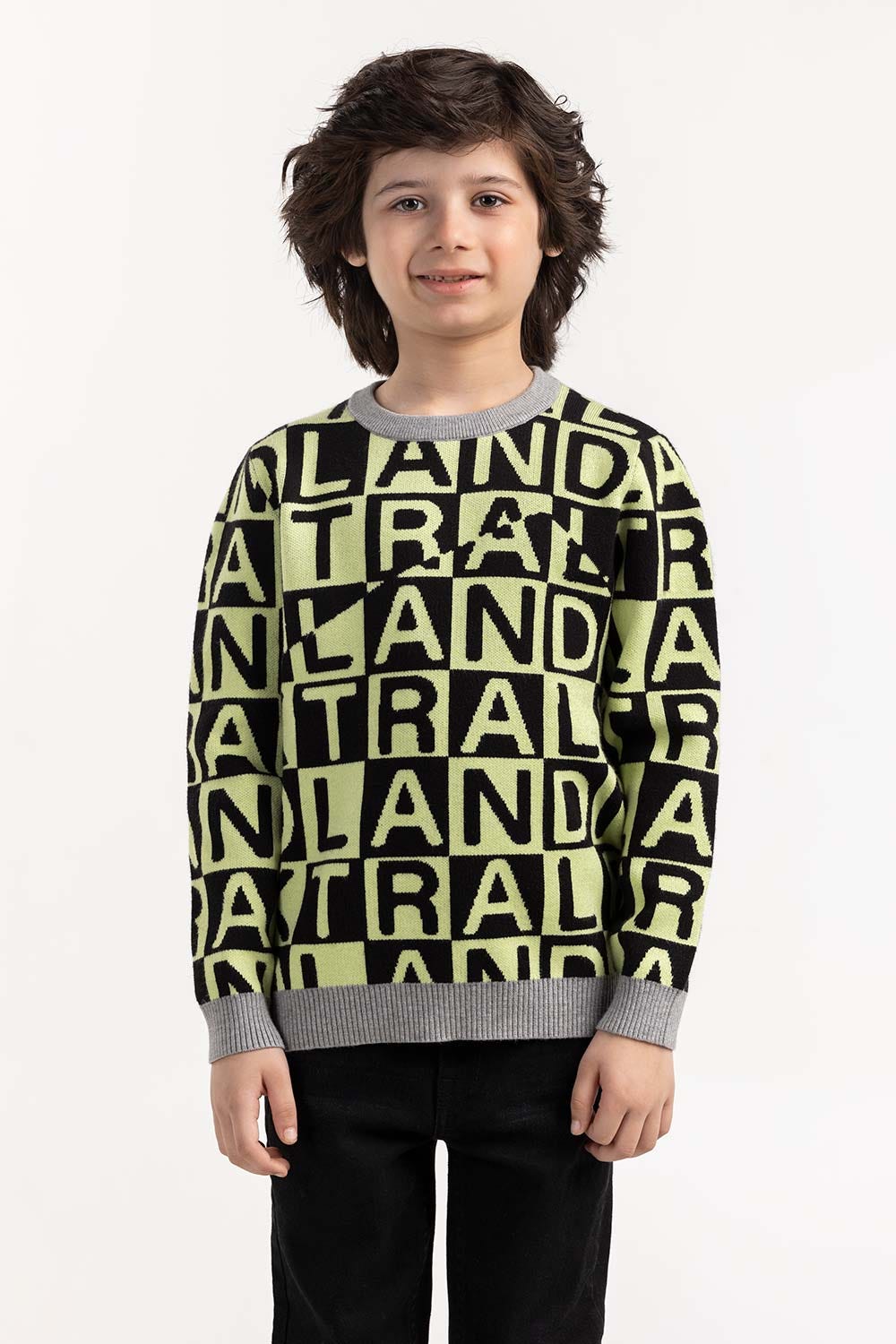 Junior Boy Multi Knit Sweater