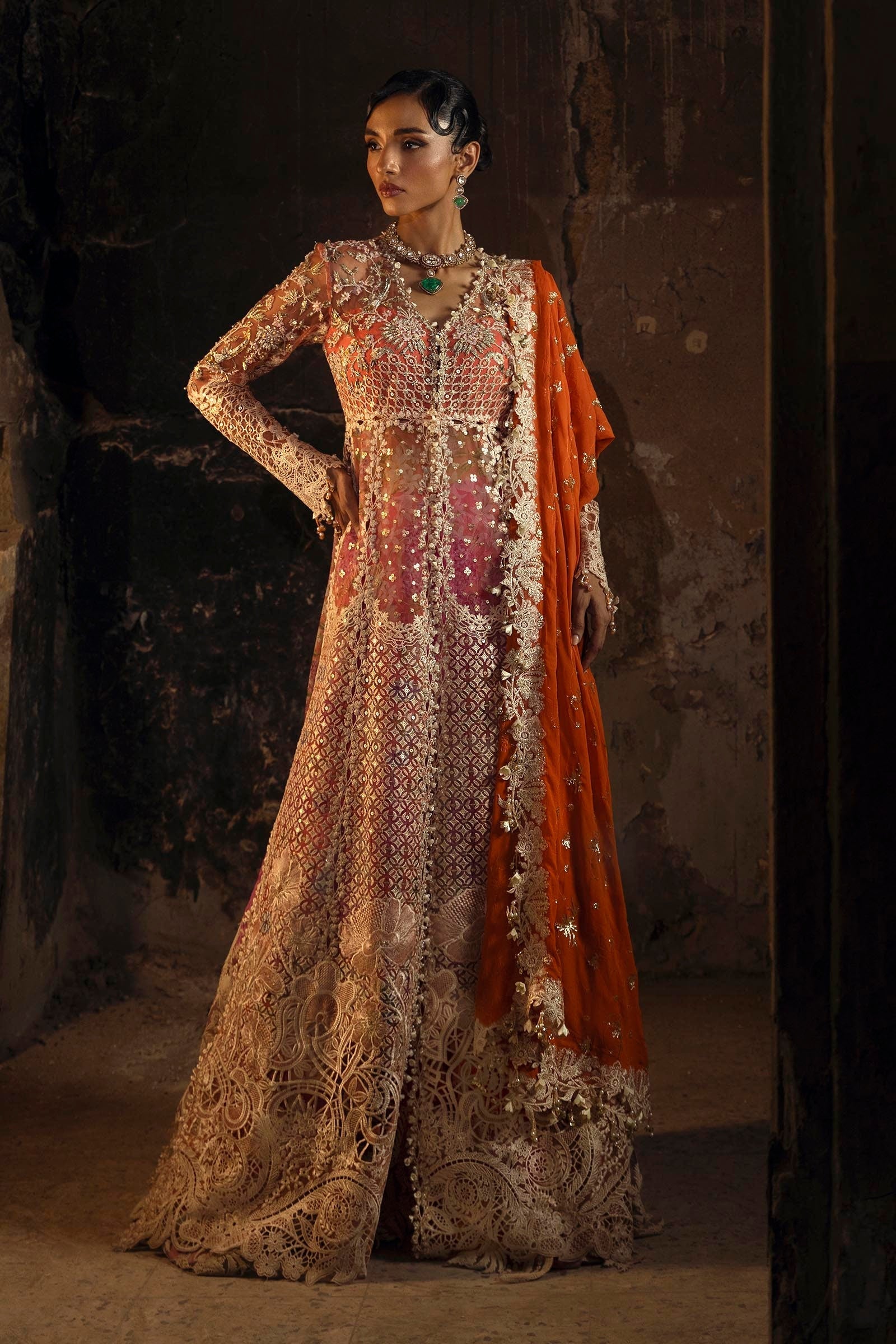Unstitched Net 3 Piece Suit