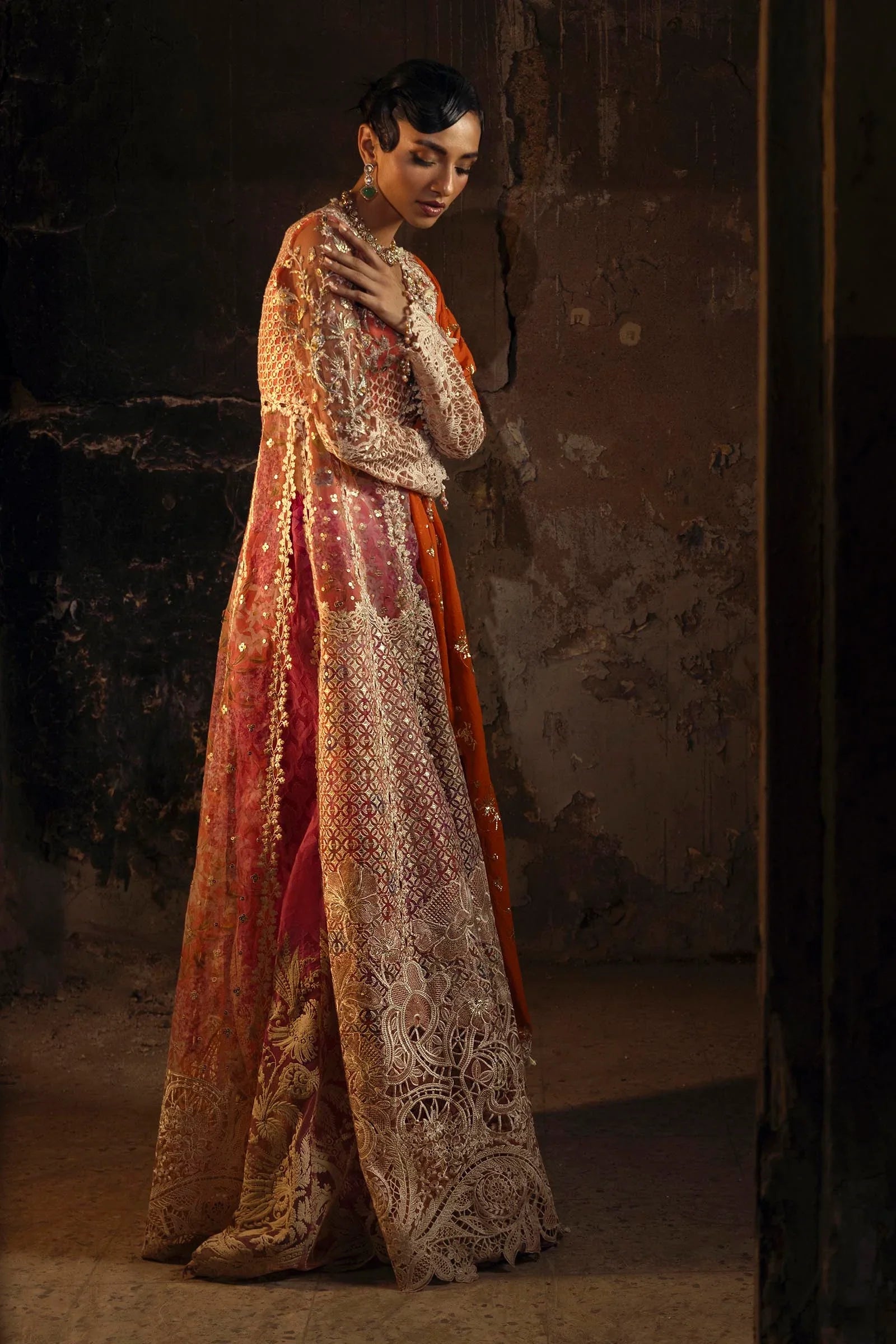 Unstitched Net 3 Piece Suit