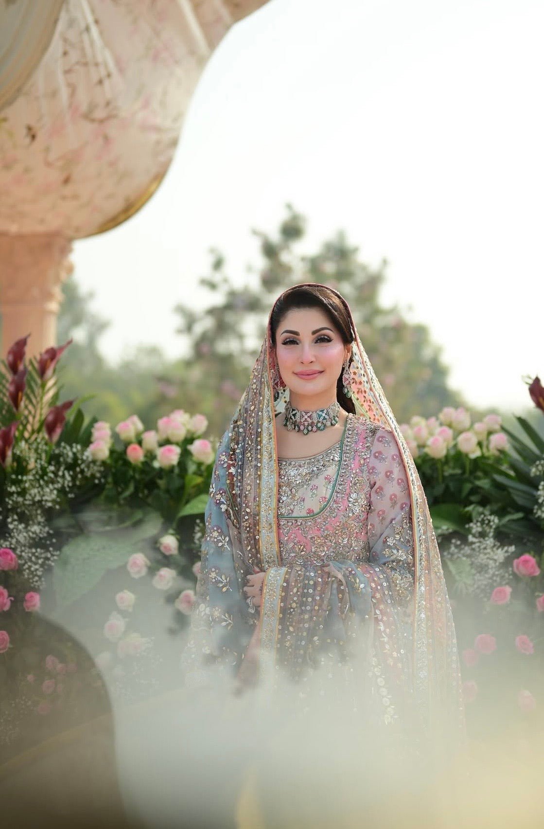 Nomi Ansari – Maryam Nawaz Pastel Style