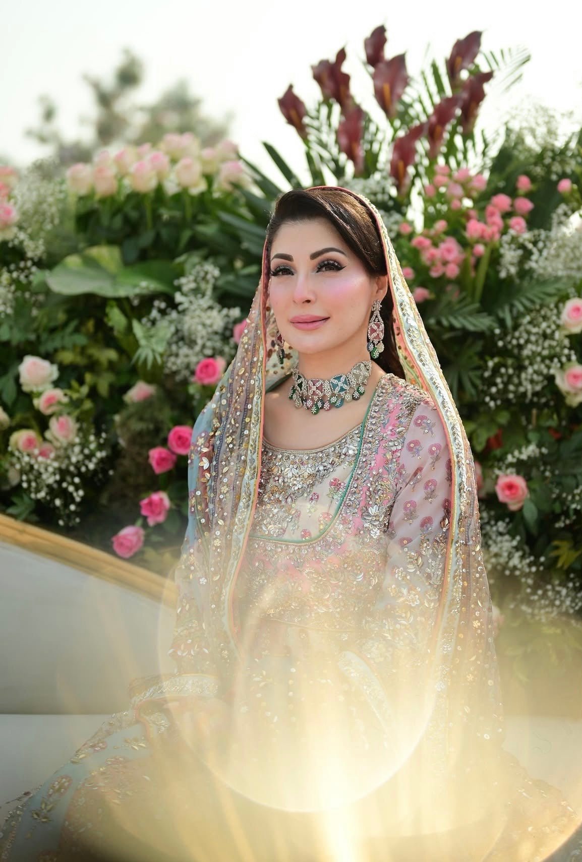 Nomi Ansari – Maryam Nawaz Pastel Style