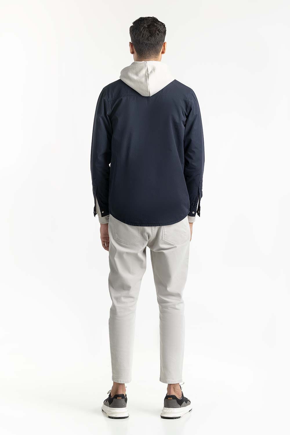 Navy Non-Denim Overshirt