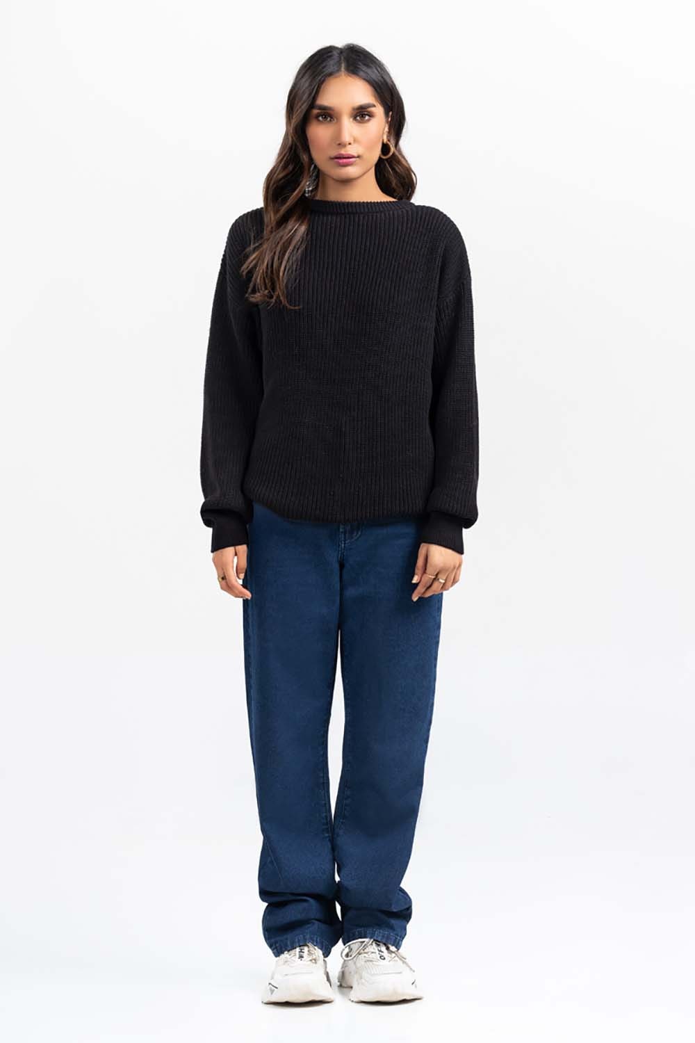Cotton Crew Neck Pull Over Sweater