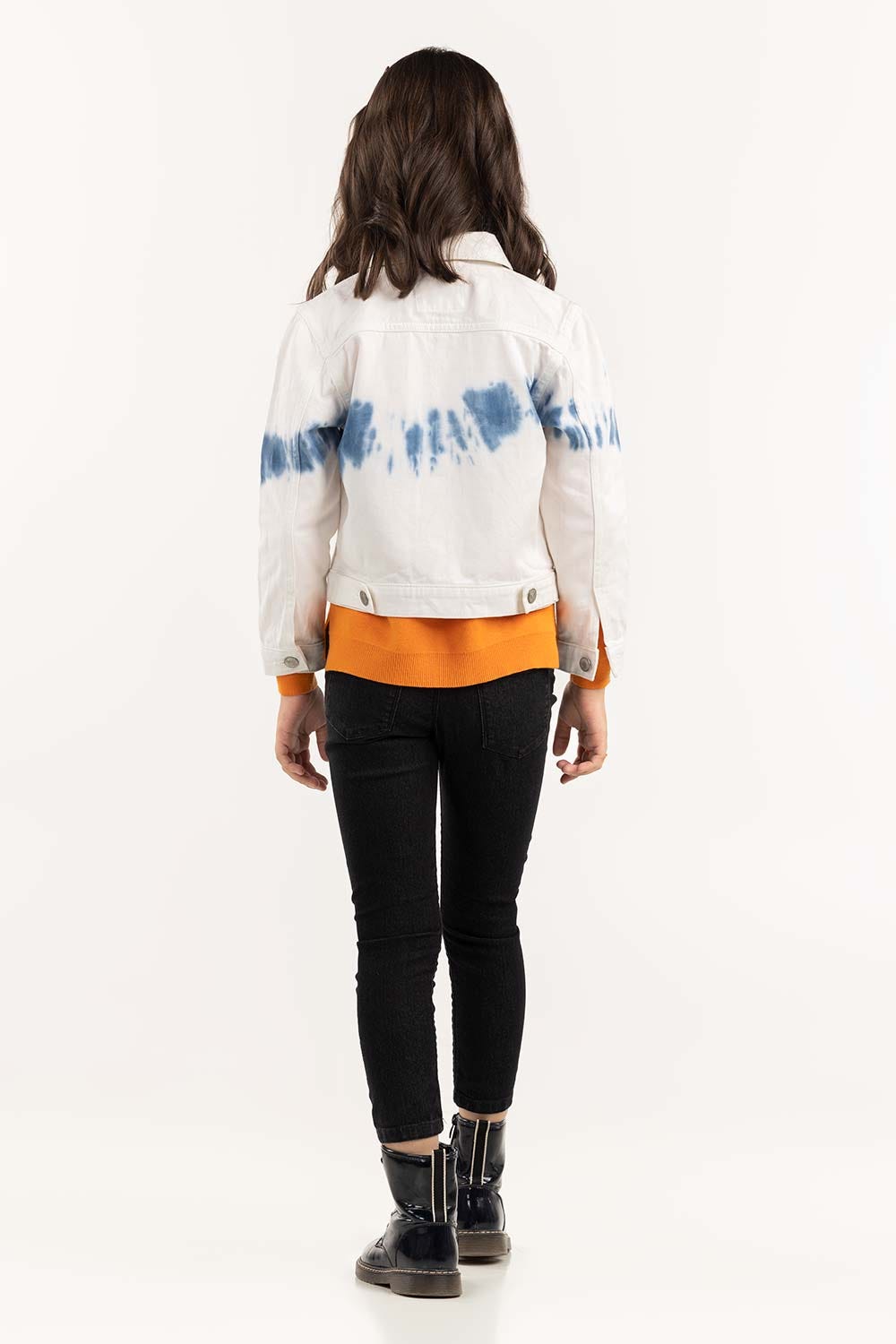 Junior Girl Non Denim Tie Dye Jacket