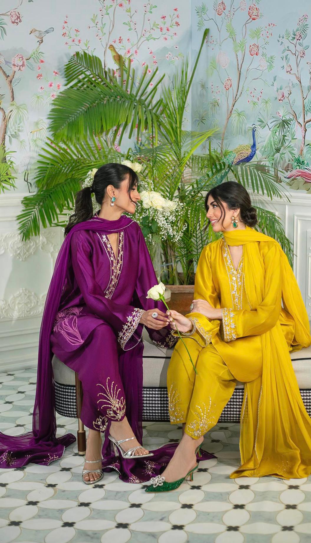 Noori Mustard Eid Series’25 by Alizay Saad