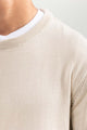Oatmeal Basic Sweater