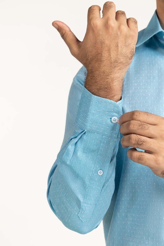 Ocean Yarn Dyed Formal Shirt