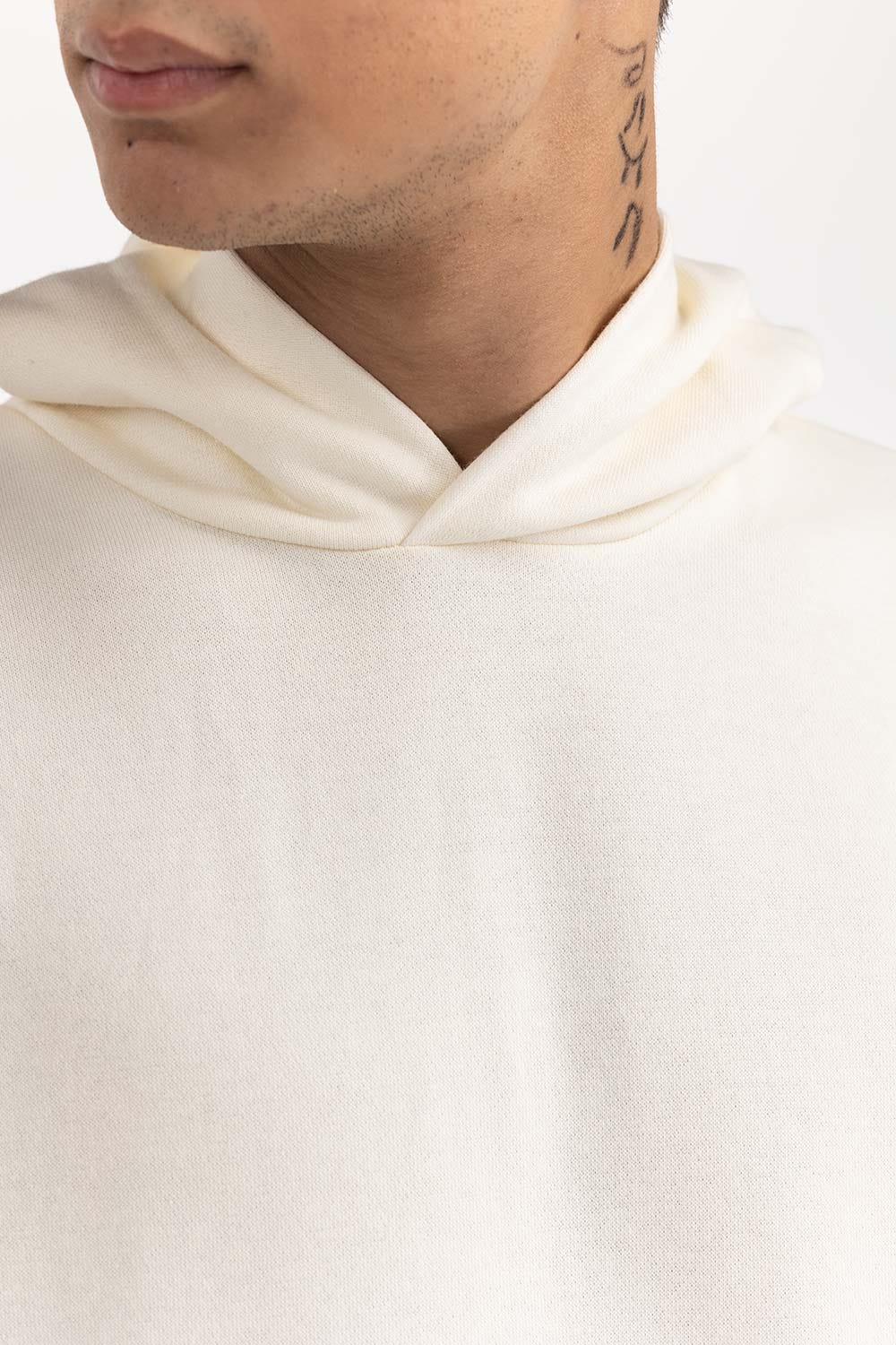 Off White Basic Hoodie
