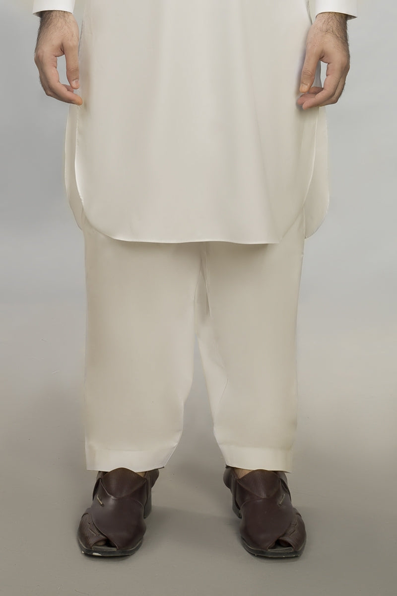 Off White Basic Shalwar