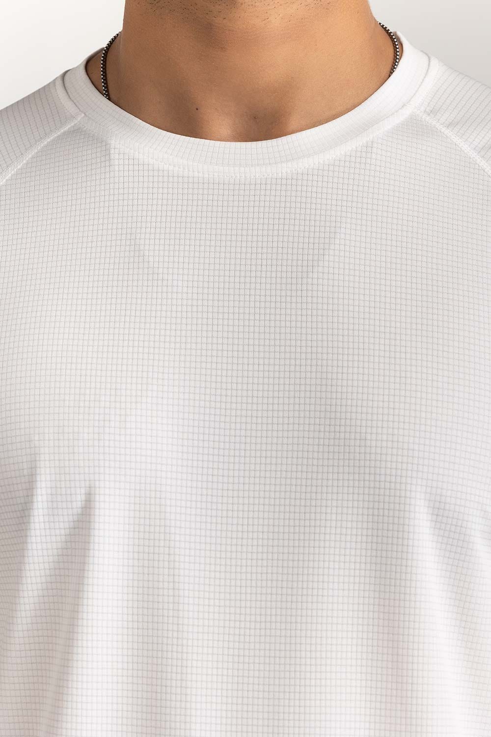 Off White Textured Tee