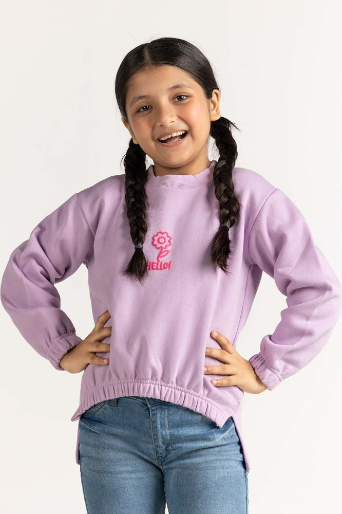 Orchid Printed Sweatshirt