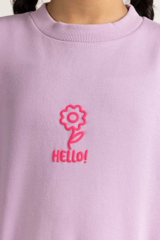 Orchid Printed Sweatshirt