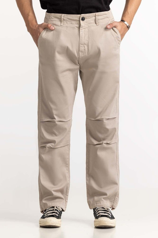 Oyster Grey Basic Trouser