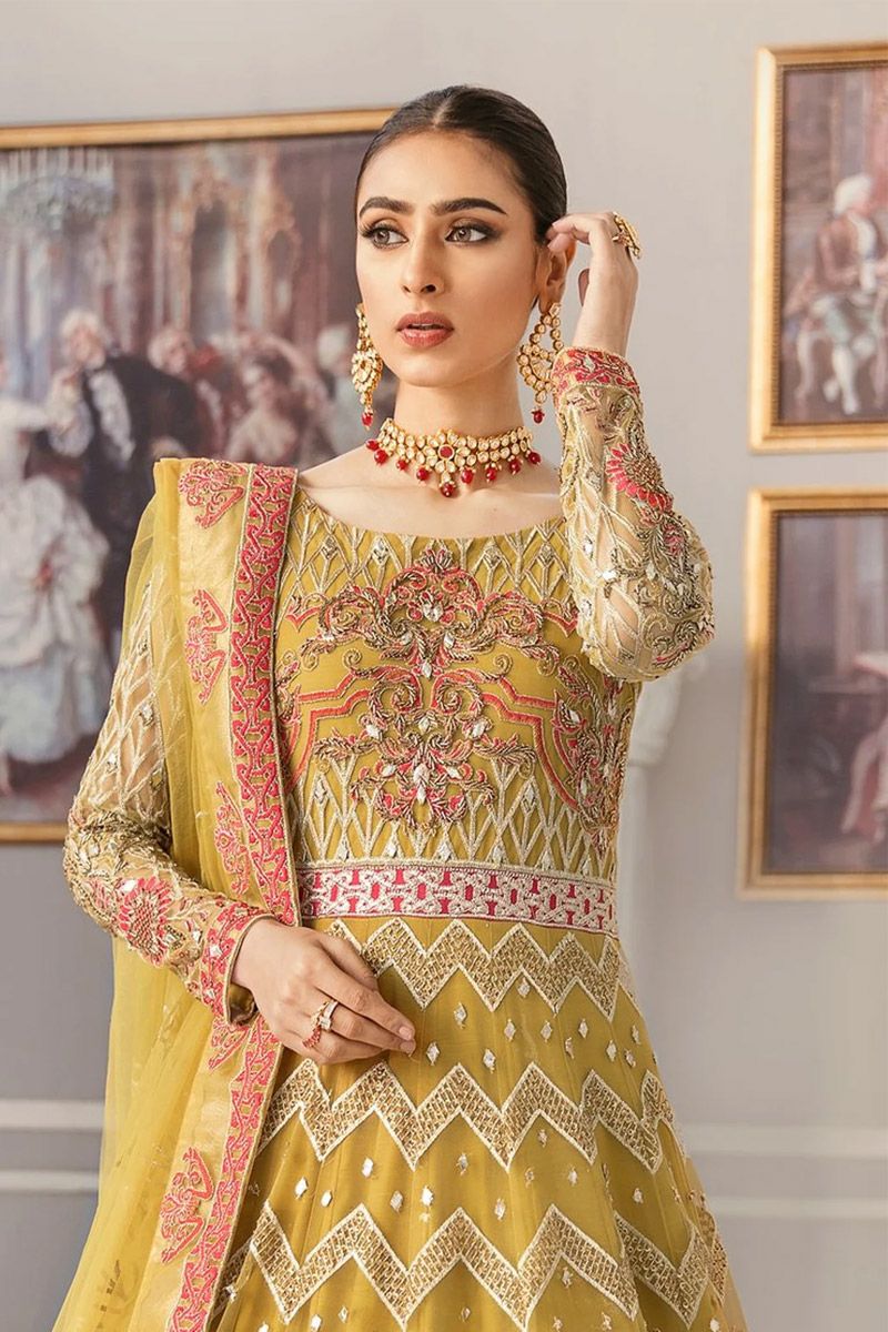 Yarrow Style — Mairaz Yellow Long Frock
