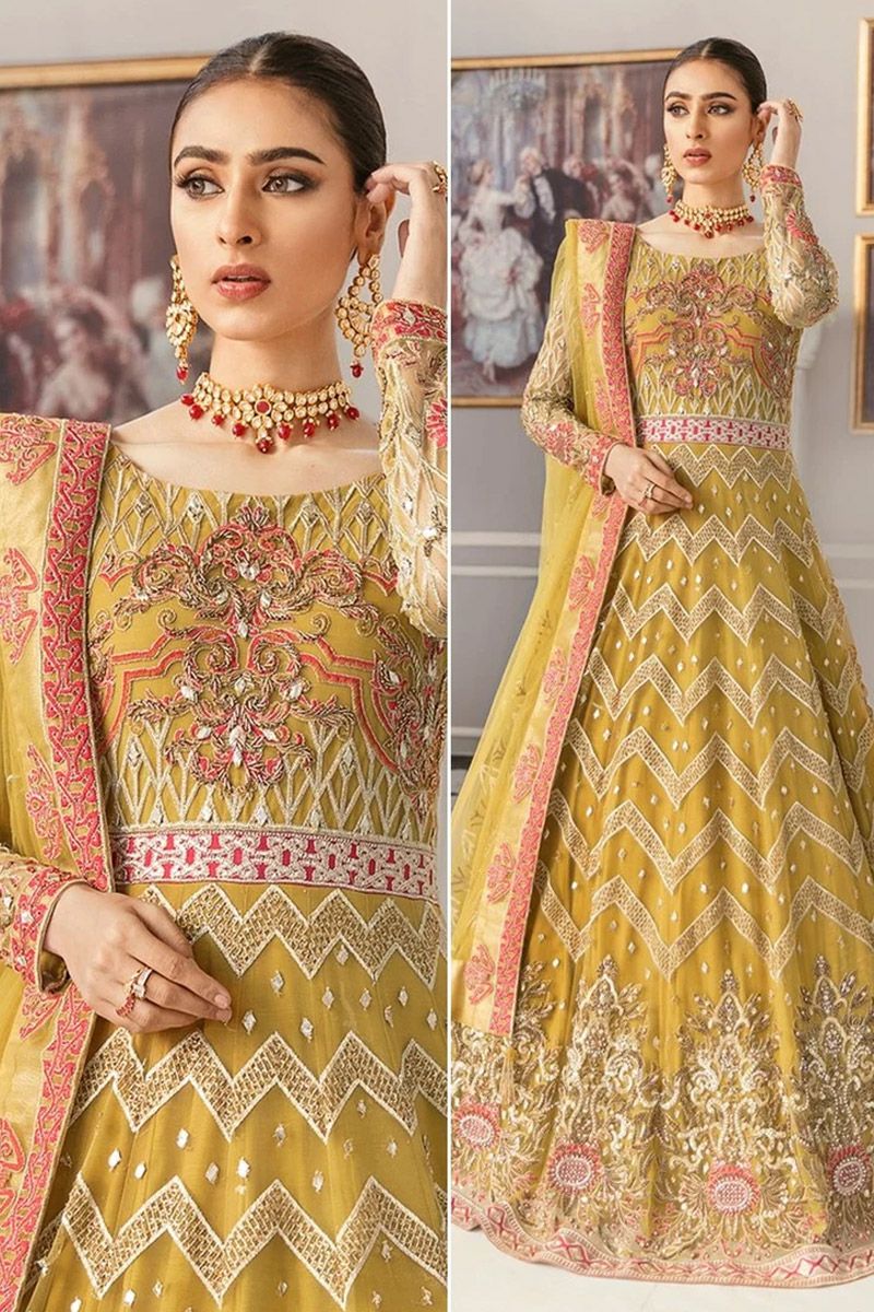 Yarrow Style — Mairaz Yellow Long Frock