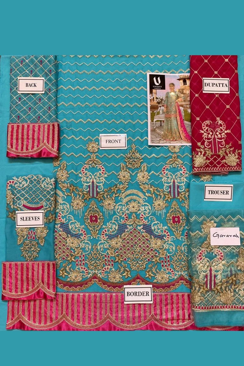 Emaan Adeel Style — Mairaz Blue Sharara