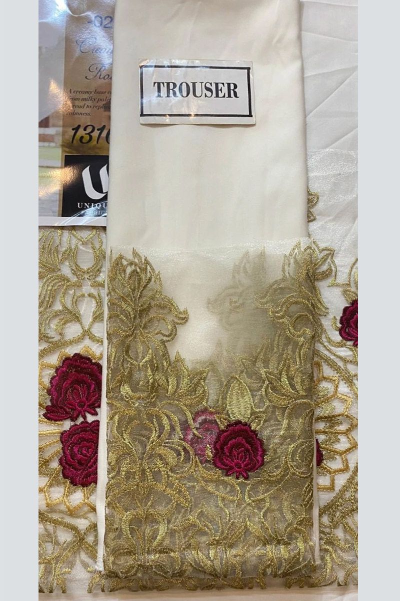 Maria B Style — Mairaz White Salwar Kameez