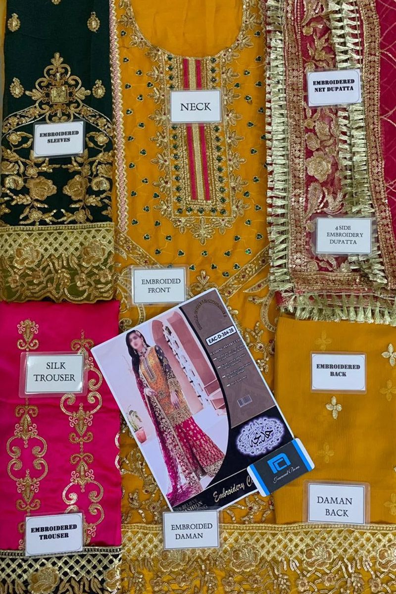 Emaan Adeel Style — Mairaz Orange Kameez & Trouser