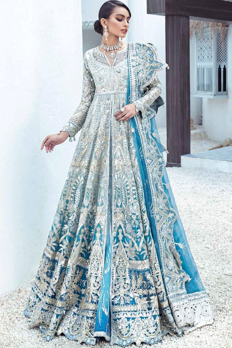 Ocean Drift Style — Mairaz Blue Long Frock