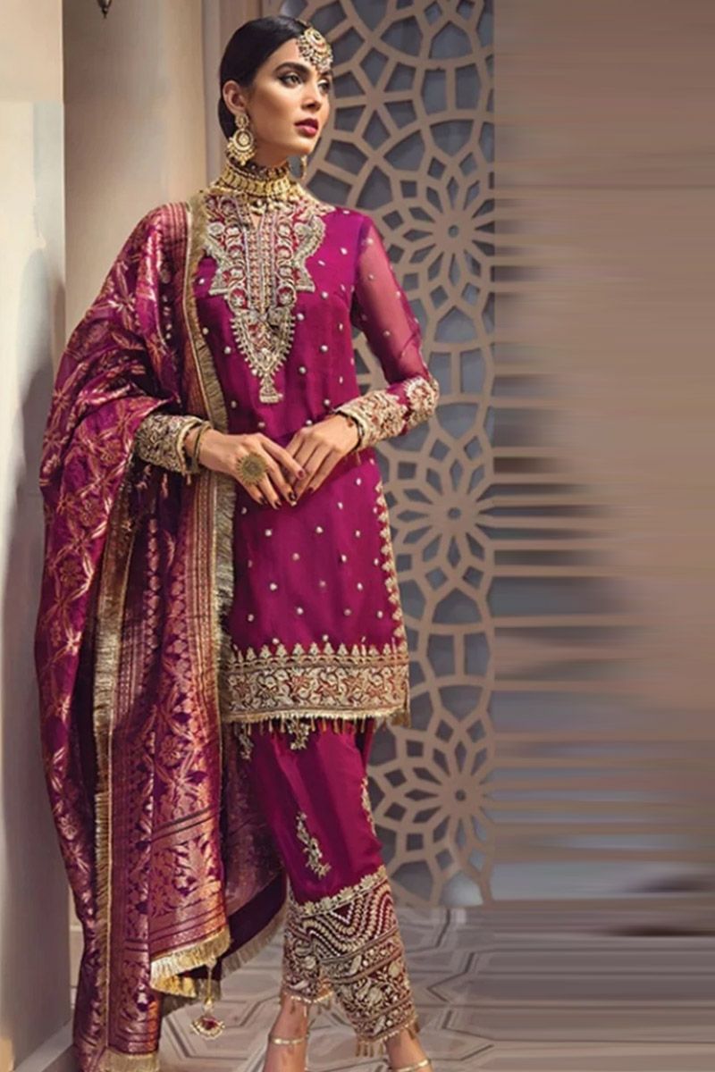 Isfahan Style — Mairaz Pink Salwar Kameez