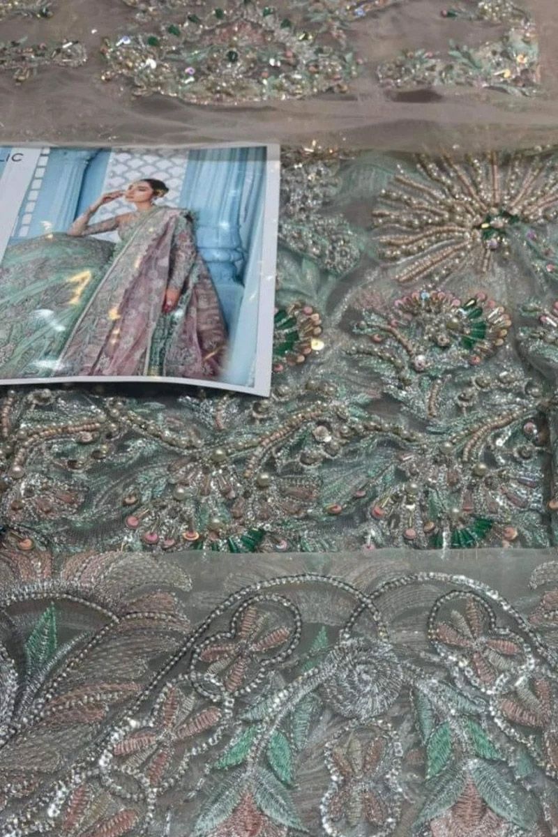 WF-42 Style — Mairaz Mint Green Lehenga